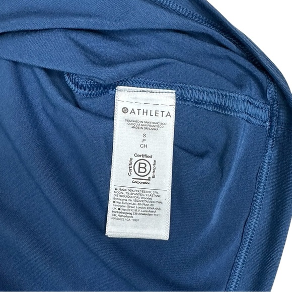 Athleta Blue Active Yoga Tank Racerback Size S Petite - Picture 4 of 7